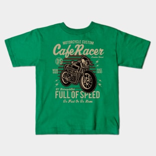 Modern Cafe Racer - Motorcycle Custom Kids T-Shirt